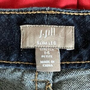 J Jill stretch slim leg jeans